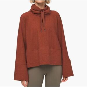 Lululemon Retreat Yourself Pullover Sweatshirt Heathered Rustic Clay Red M / L